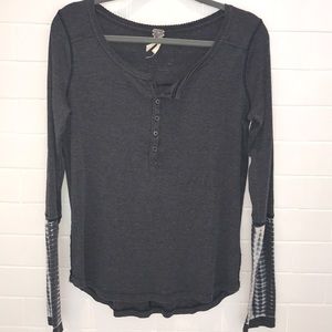 free people gray top!